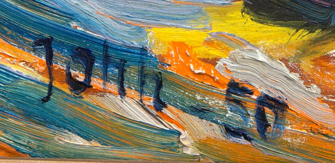 Gunnar Jonn, a signed and dated oil on board.