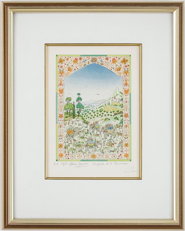 ALAIN THOMAS, tryck, signerad och numrerad 23/23, EA-upplaga.