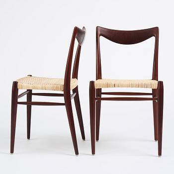 Adolf Relling Sigurd Resell, a set of six teak 'Bambi 61/2' chairs,  Gustav Bahus Eftf, Norway 1950s-60s.