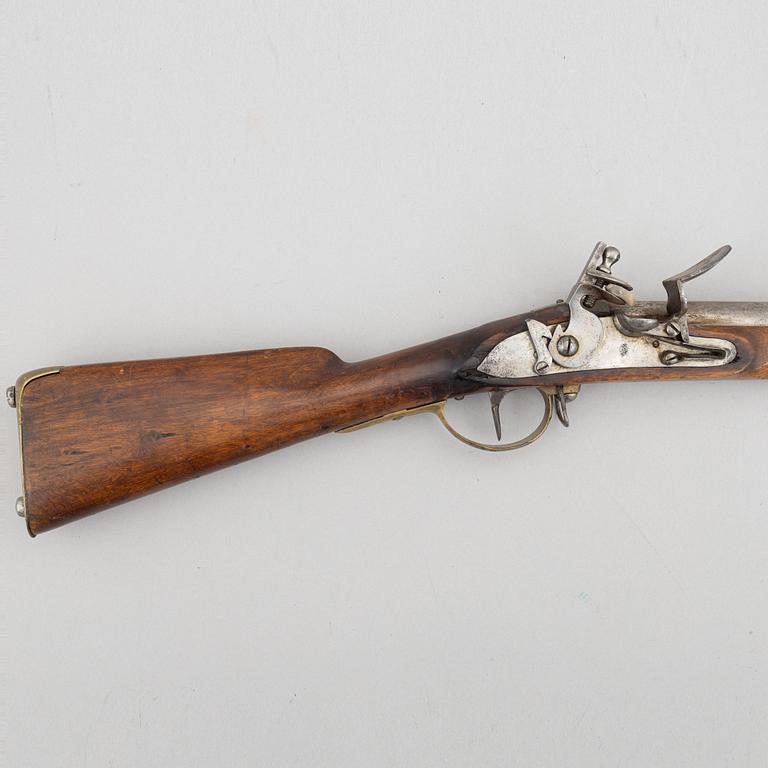 A Swedish flintlock gun.