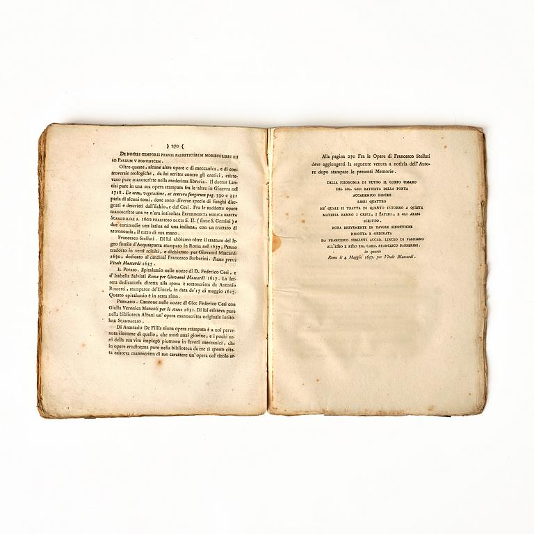 Including letters from Cesi to Galileo.