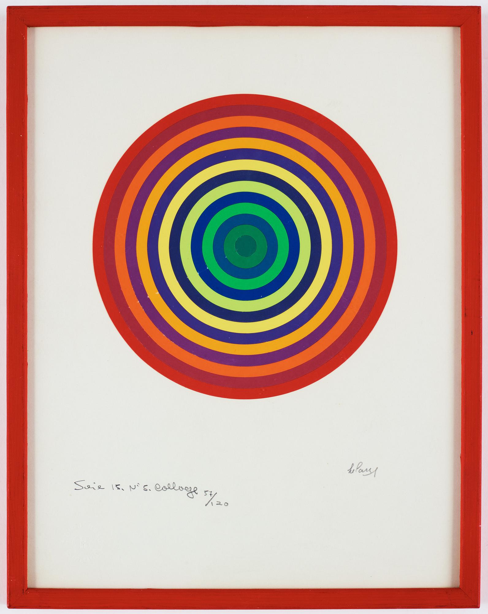 JULIO LE PARC, färgserigrafi,  signerad Le Parc och numrerad 57/120 med blyerts.