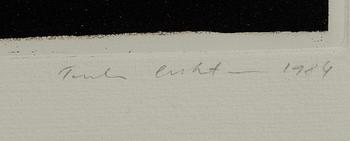 TUULA LEHTINEN, linje-etsning, akvatint, signerad och daterad 1984, numrerad 41/100.