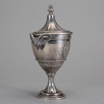 LOCKPOKAL, silver, LL & Co, Stockholm, 1891, ca 328 gram.