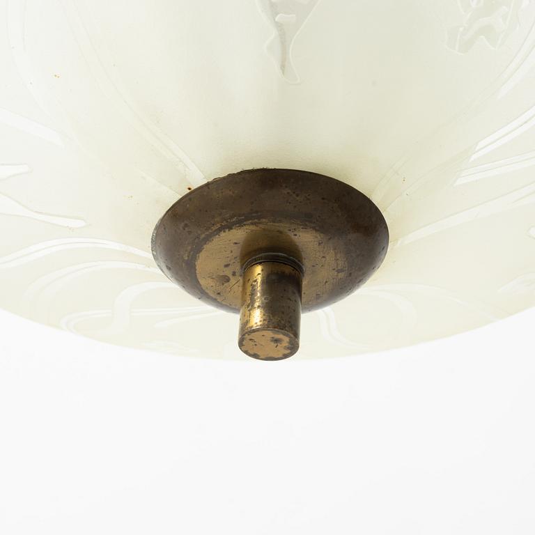 Carl Erik Bodén, A Swedish Modern ceiling lamp, Glössner, 1930's - 1950's .