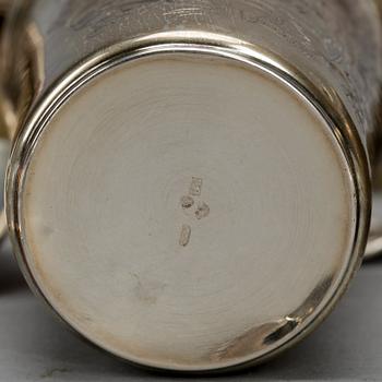 PARTI SILVER, 25 delar, bland annat Gewe Silvervarufabriken Ab, Malmö, 1952. vikt ca 673g.