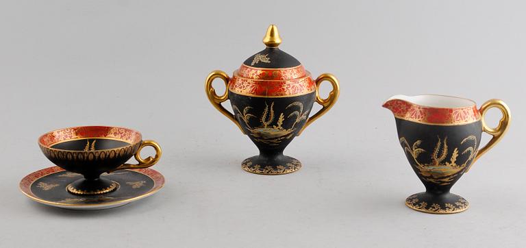 MOCKASERVIS, porslin, Wien, 1900-talets första hälft.