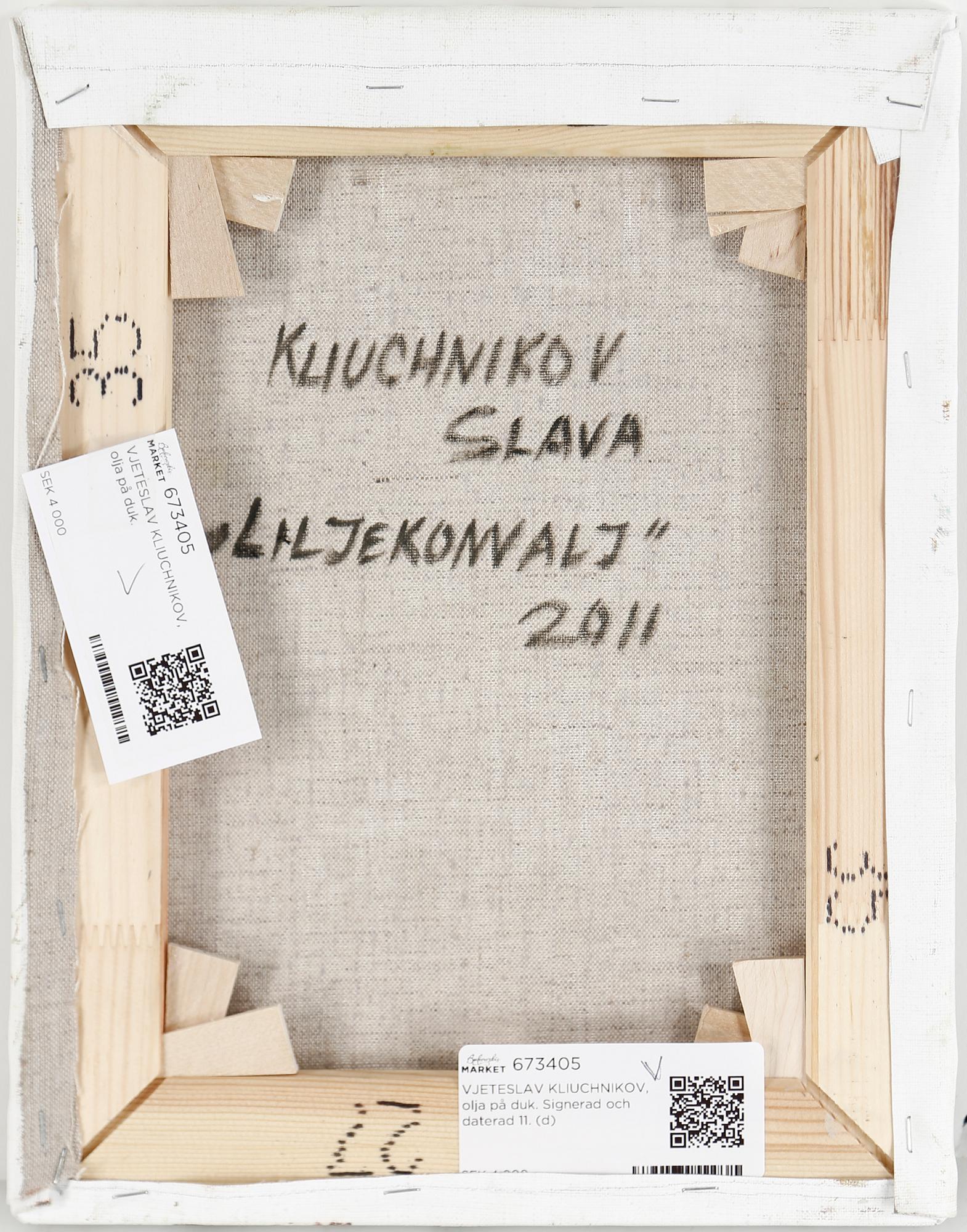 VJETESLAV KLIUCHNIKOV, olja på duk. Signerad och daterad 11.