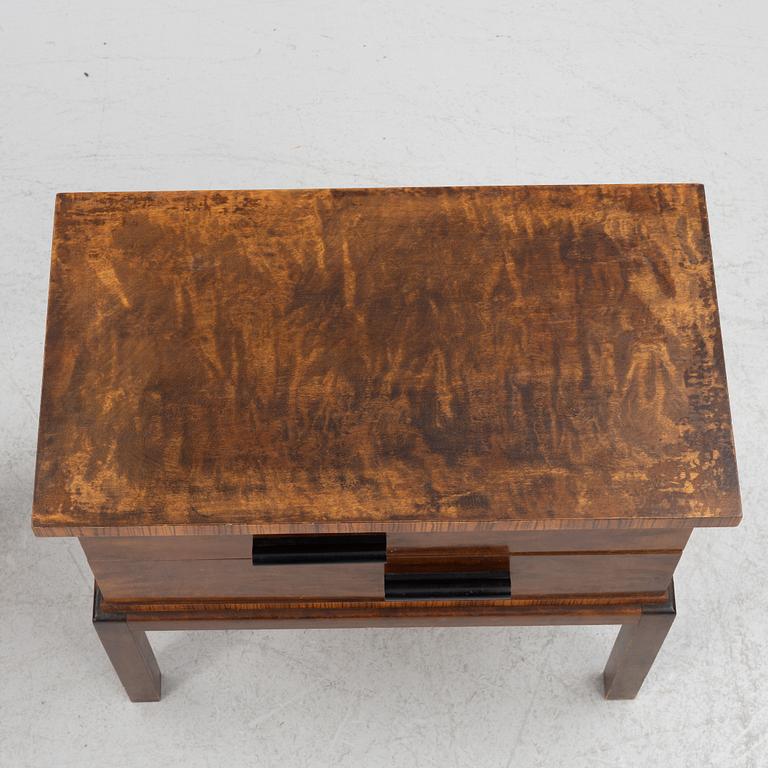 Sidobord/nattduksbord, ett par, 1930-tal.