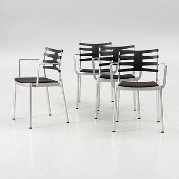 Kasper Salto, a set of four armchairs "Ice", Republic of Fritz Hansen, Denmark, 2006.