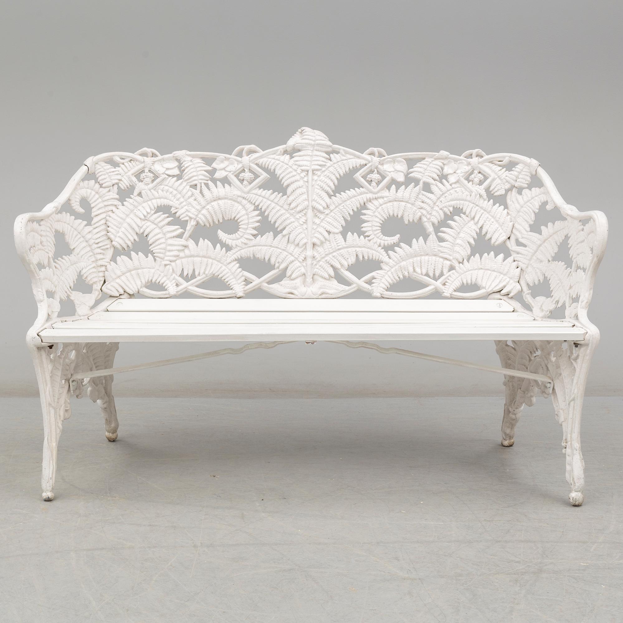 SOFFA, 2 FÅTÖLJER, "Ormbunke", Melins Anderstorp, 1900-talets andra hälft.