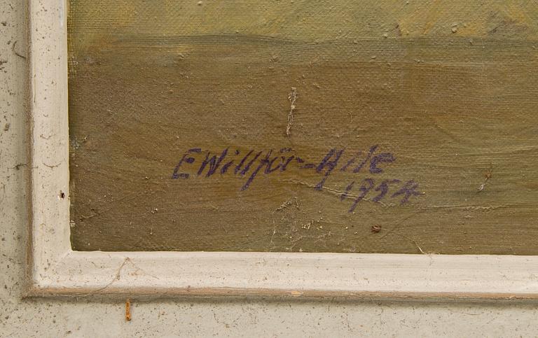 EEVA WILLFÖR-HILE, olja på duk, signerad och daterad 1954.