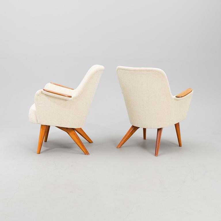 Carl Gustaf Hiort af Ornäs, a mid-20th century, three piece 'Pedro' sofa suite, Puunveisto Oy - Träsnideri Ab.