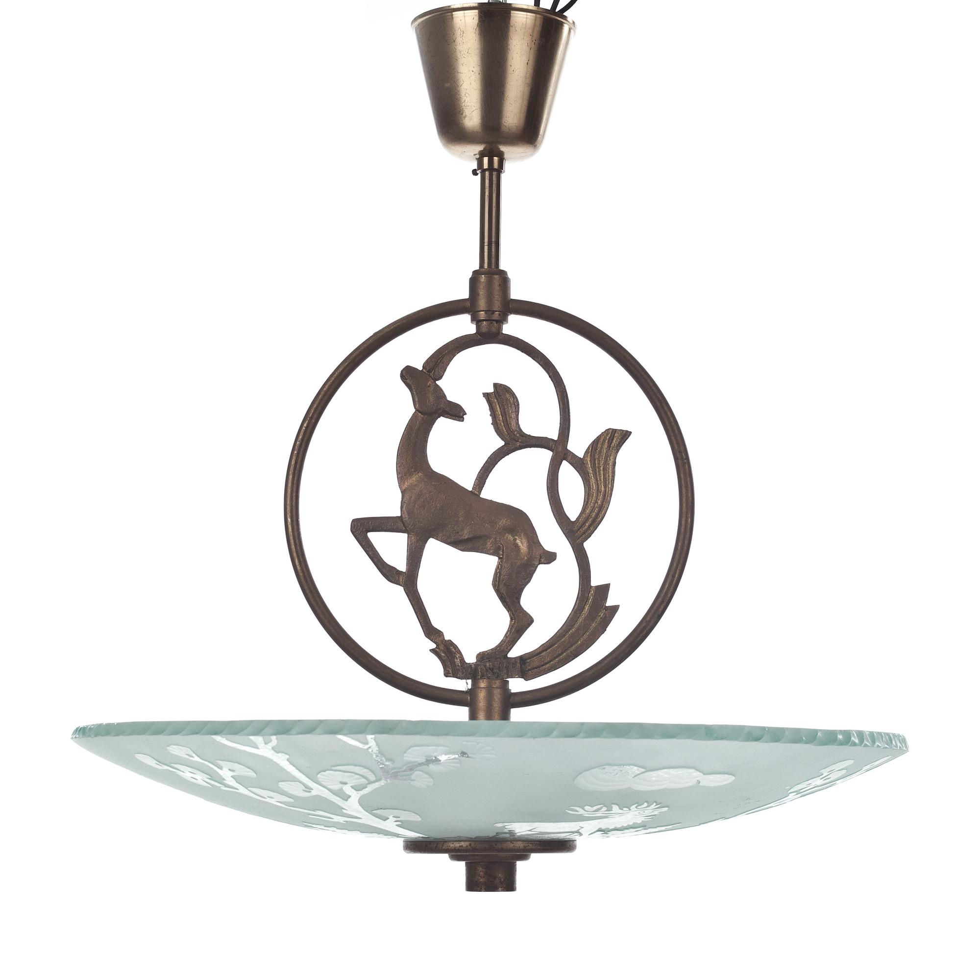 TAKLAMPA, Art deco, 1900-talets första hälft.