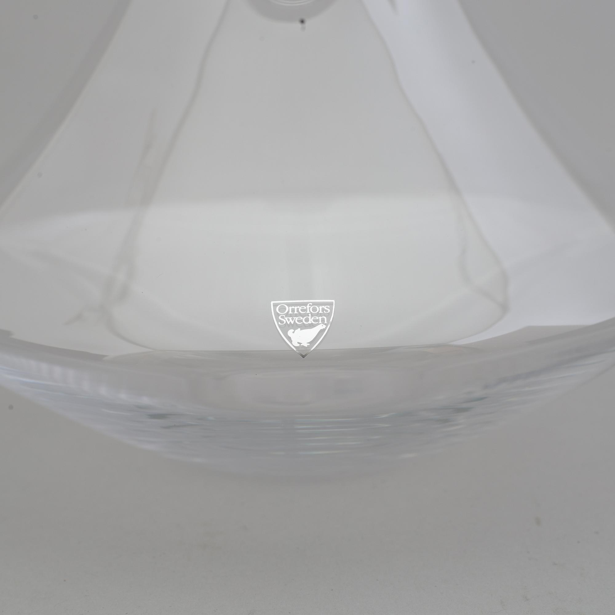 ERIKA LAGERBIELKE, karaffer, 2+2 st, "Divine", glas, Orrefors, 2000-tal.