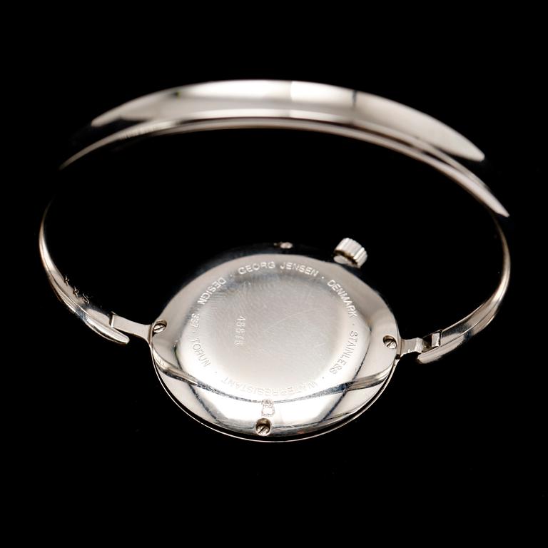 ARMBANDSUR, stål, modell nr 337, Torun Bülow-Hübe, Georg Jensen.