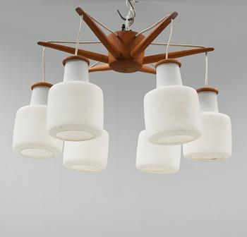 TAKLAMPA, möjligen  Uno och Östen Kristiansson, Luxus, Vittsjö, 1900-talets andra hälft, höjd ca 28 cm.