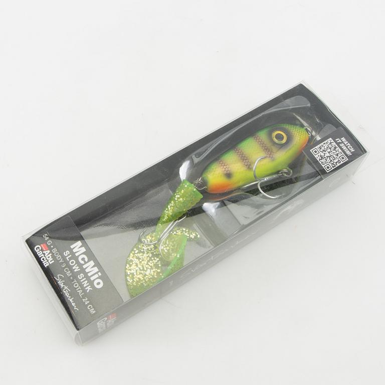 Various fishing lures, approx. 24 pcs, Abu, late 20th century.