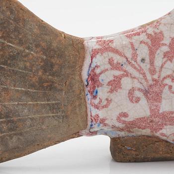 Skulptur, fisk, keramik. Frankrike, 1900-talets början.