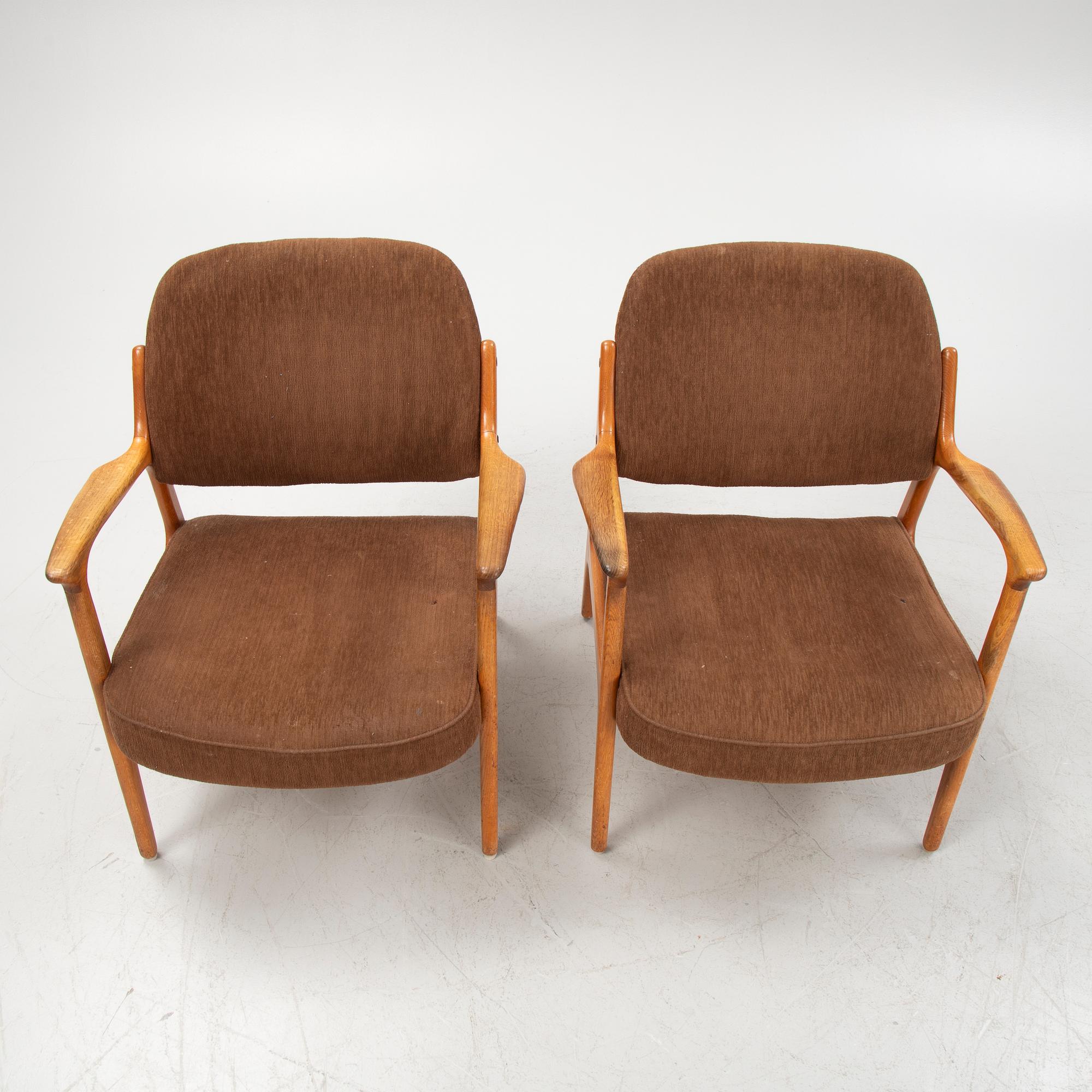Fåtöljer, ett par, "Domus", Bröderna Andersson, 1960-tal.