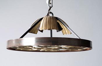 A Lars Holmström Swedish Grace ceiling light, Arvika 1920's-30's.