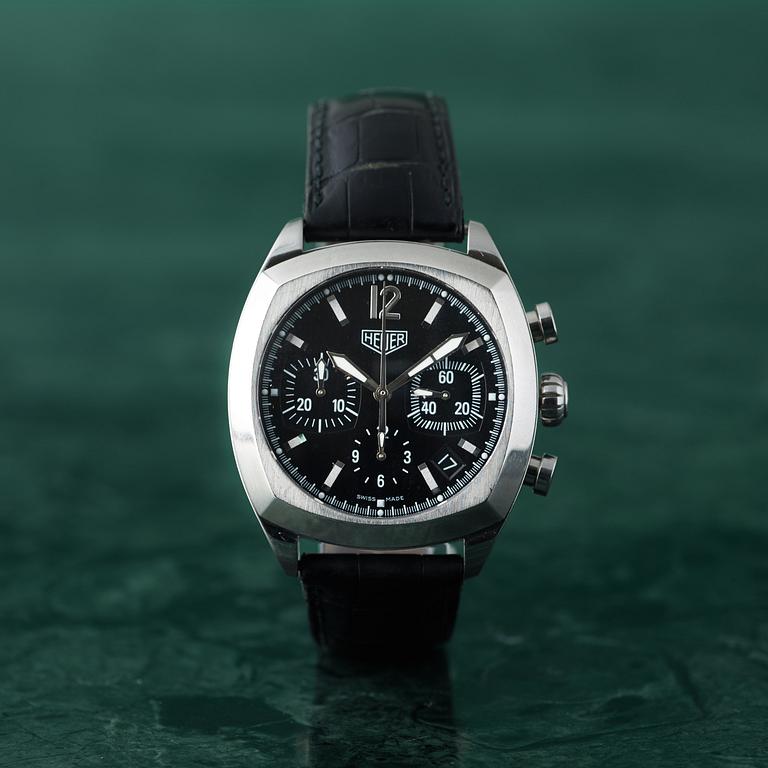 HEUER, Classics, Monza, kronograf, armbandsur, 37,5 mm,