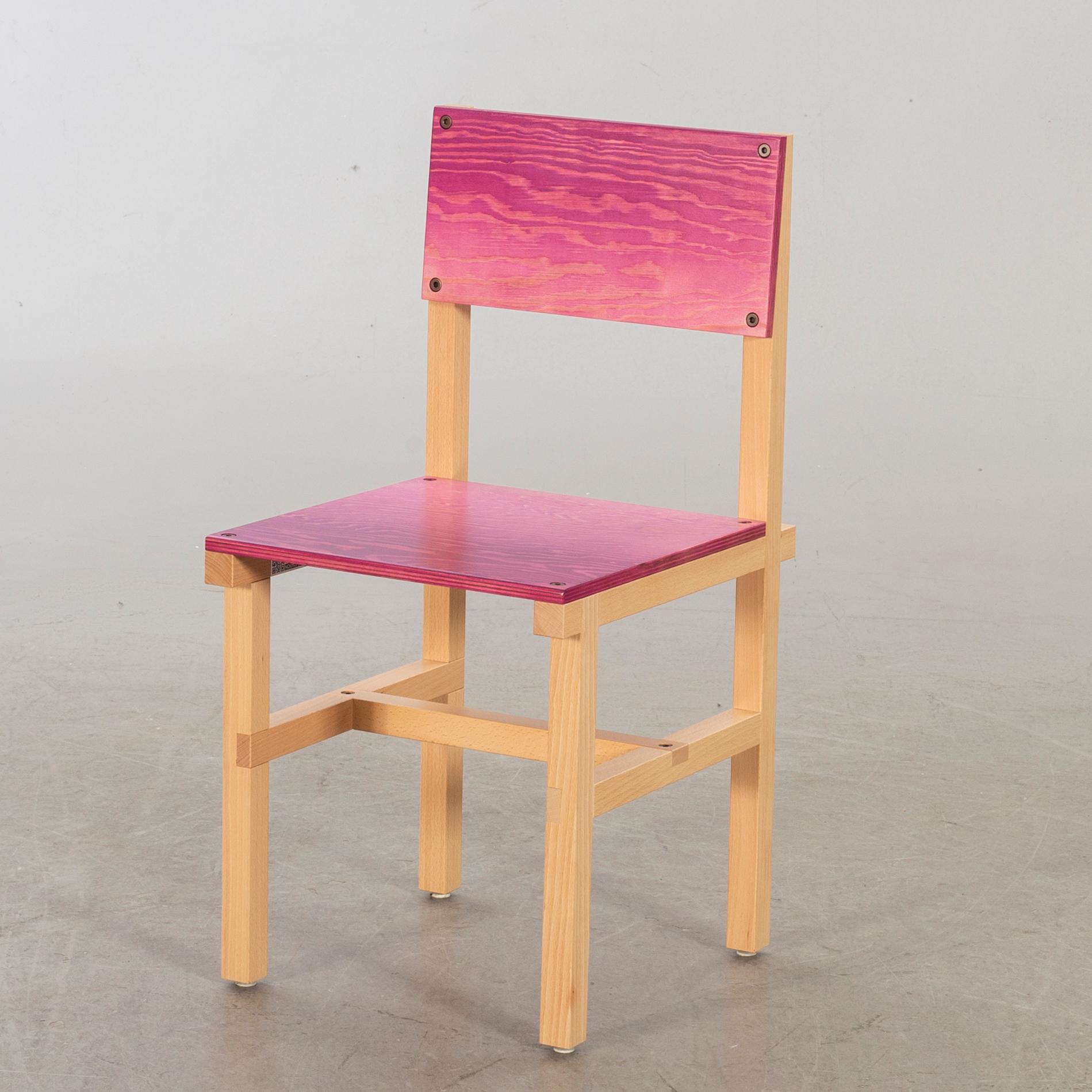 FREDRIK PAULSEN, "Röhsska"Designbaren, chair, Blå Station 2020, Chair 79/102.