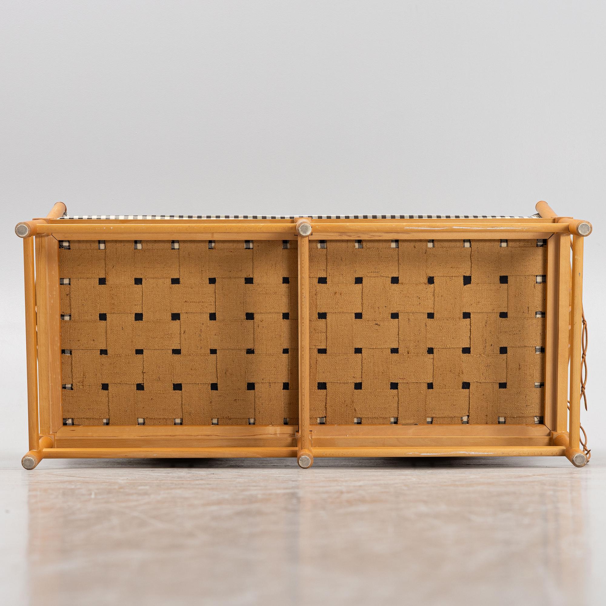 Børge Mogensen, soffa, "Tremme", Fritz Hansen, Denmark, 1964.