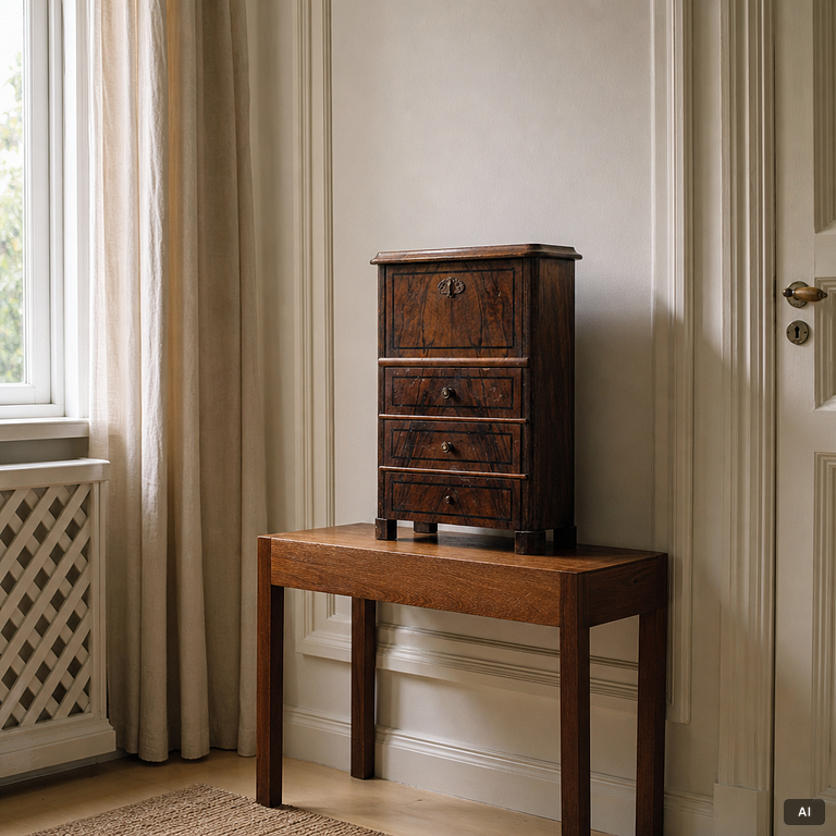 Miniature secretary, around 1900.