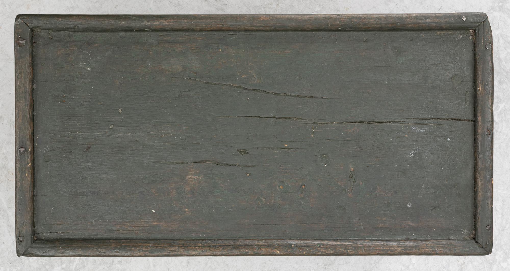 Bench, folk art, 19th century.