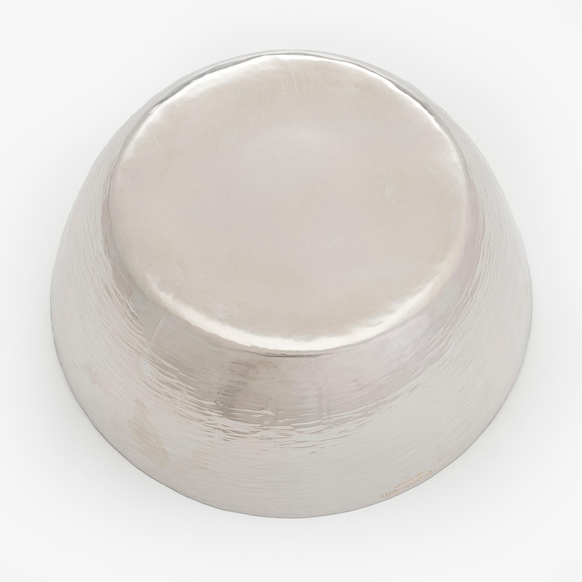 Tapio Wirkkala, skål, silver, TW 243, Kultakeskus, Tavastehus 1978.