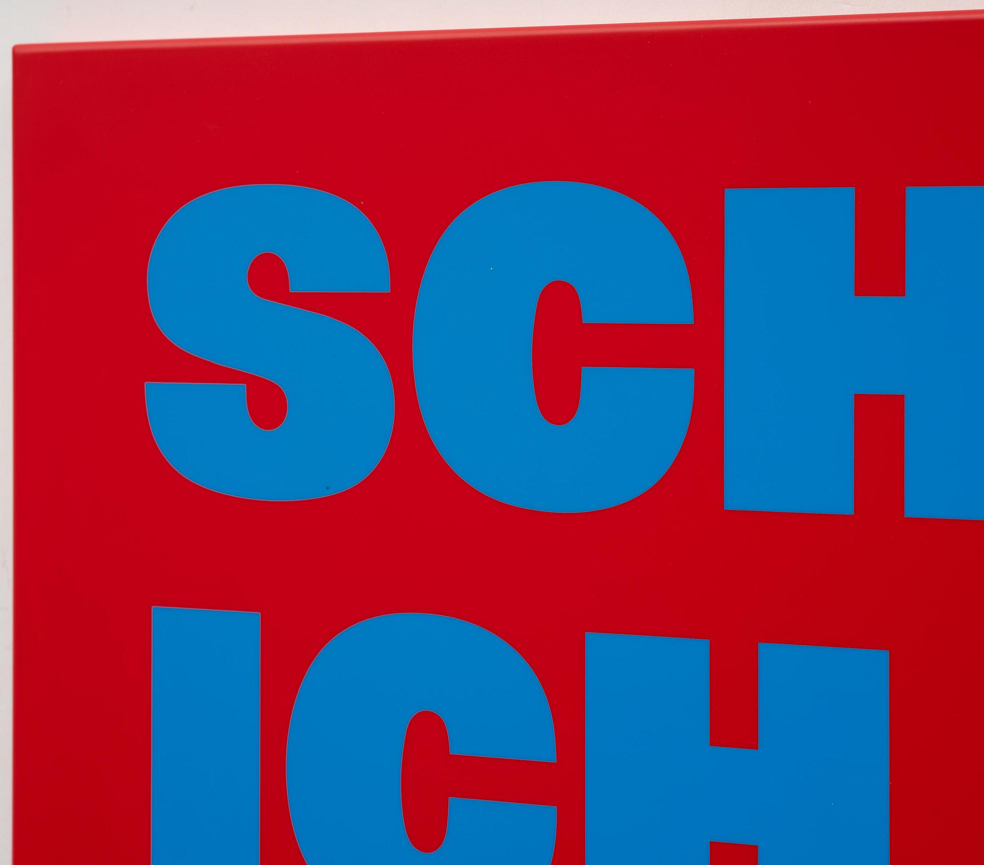 Rémy Zaugg, "SCHAU, ICH BIN BLIND, SCHAU".