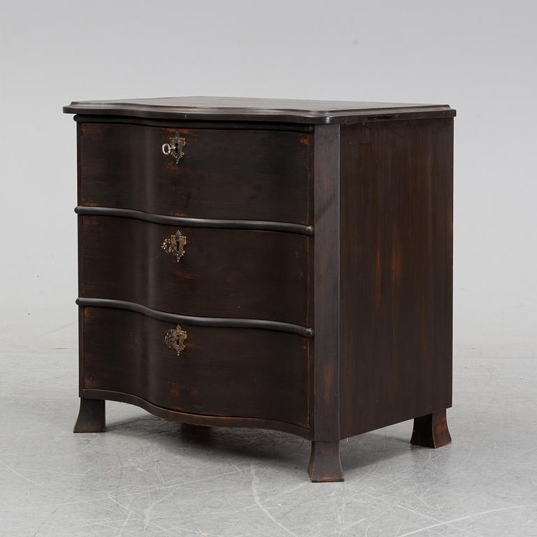 A late Baroque style chest of drawers, 19th Century.