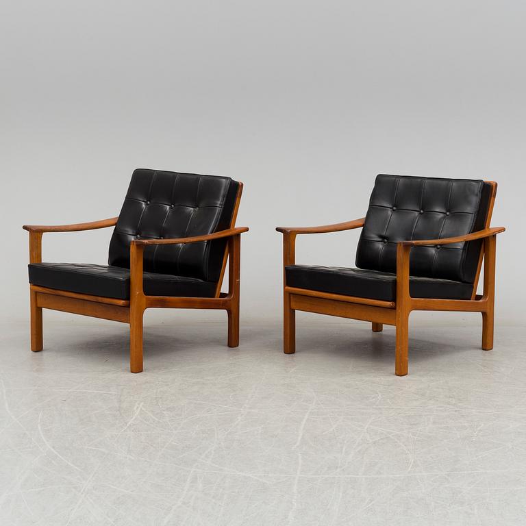 a pair of 1960's armchairs.