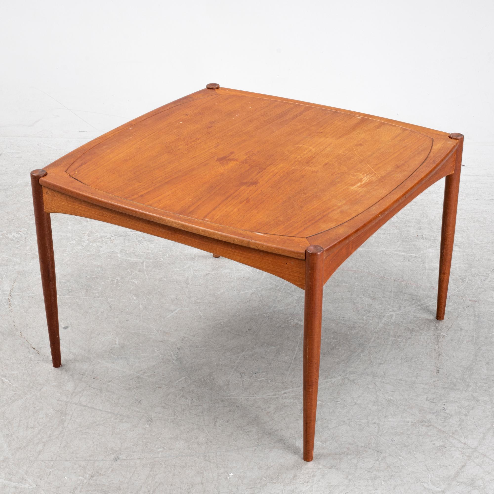 A teak coffee table, Denmark, mid 20th Century.