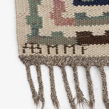 Märta Måås-Fjetterström, a carpet, 'Dukater', flat weave, c. 315 x 250 cm, signed AB MMF.