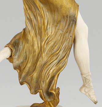 A Henry Fugere Art Nouveau sculpture, France.