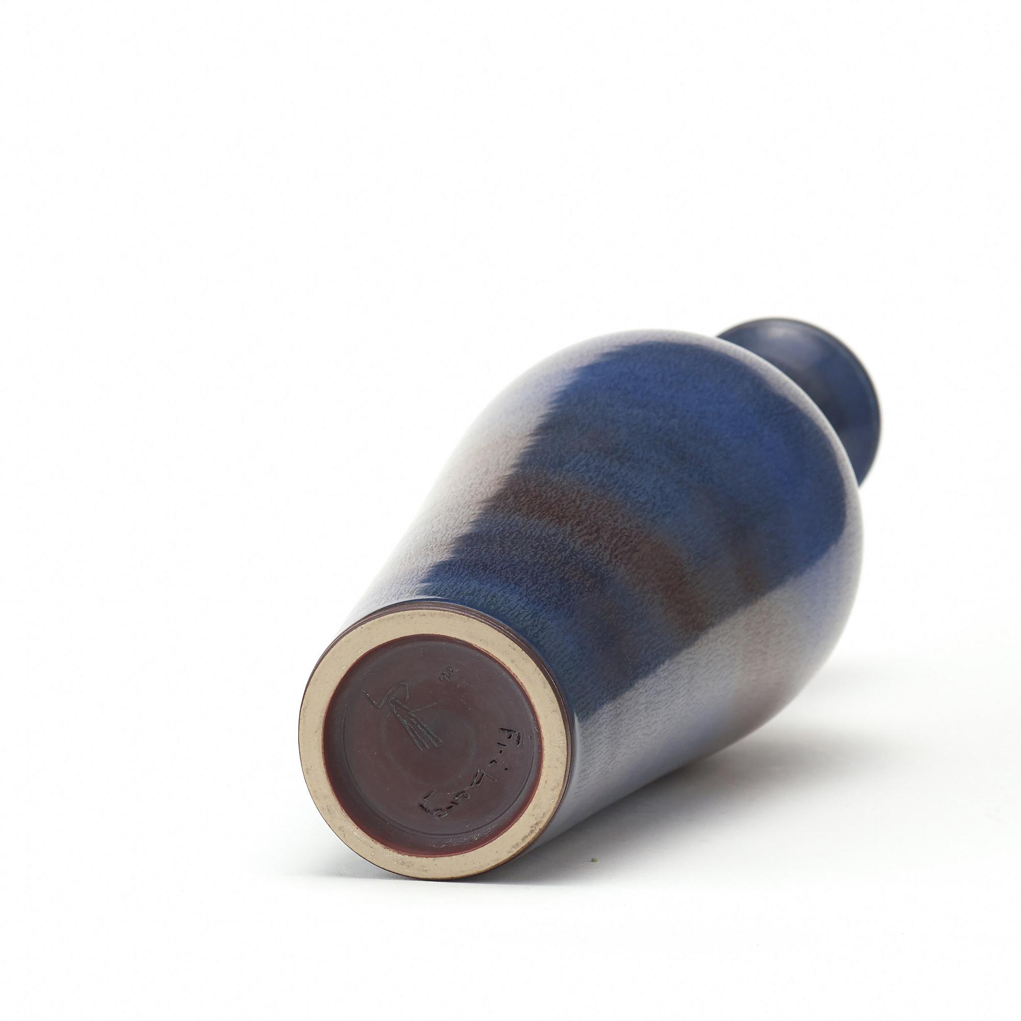 A Berndt Friberg stoneware vase, Gustavsberg studio, Sweden 1959.