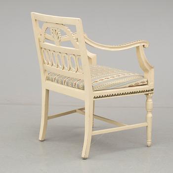 KARMSTOL, gustaviansk stil, 1900-talets början.