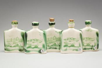 ASKFAT 3 stycken samt PLUNTOR 5 stycken, CH Stålhane.