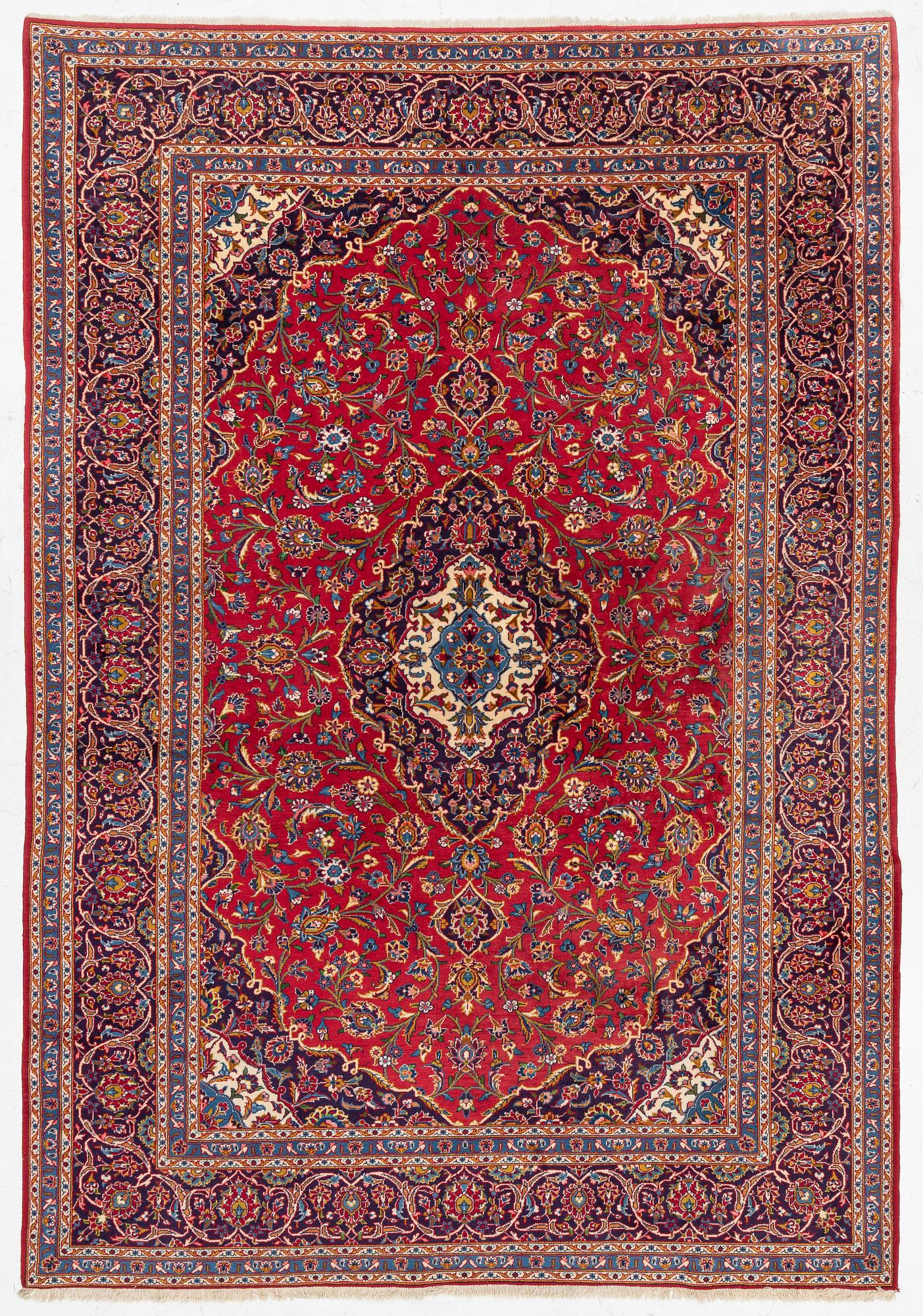 Carpet, Keshan, approx. 360 x 250 cm.