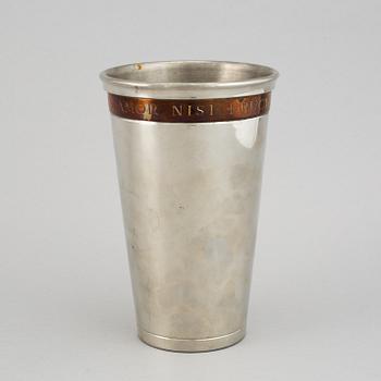 Estrid Ericson, a pewter vase for Firma Svensk Tenn 1972.