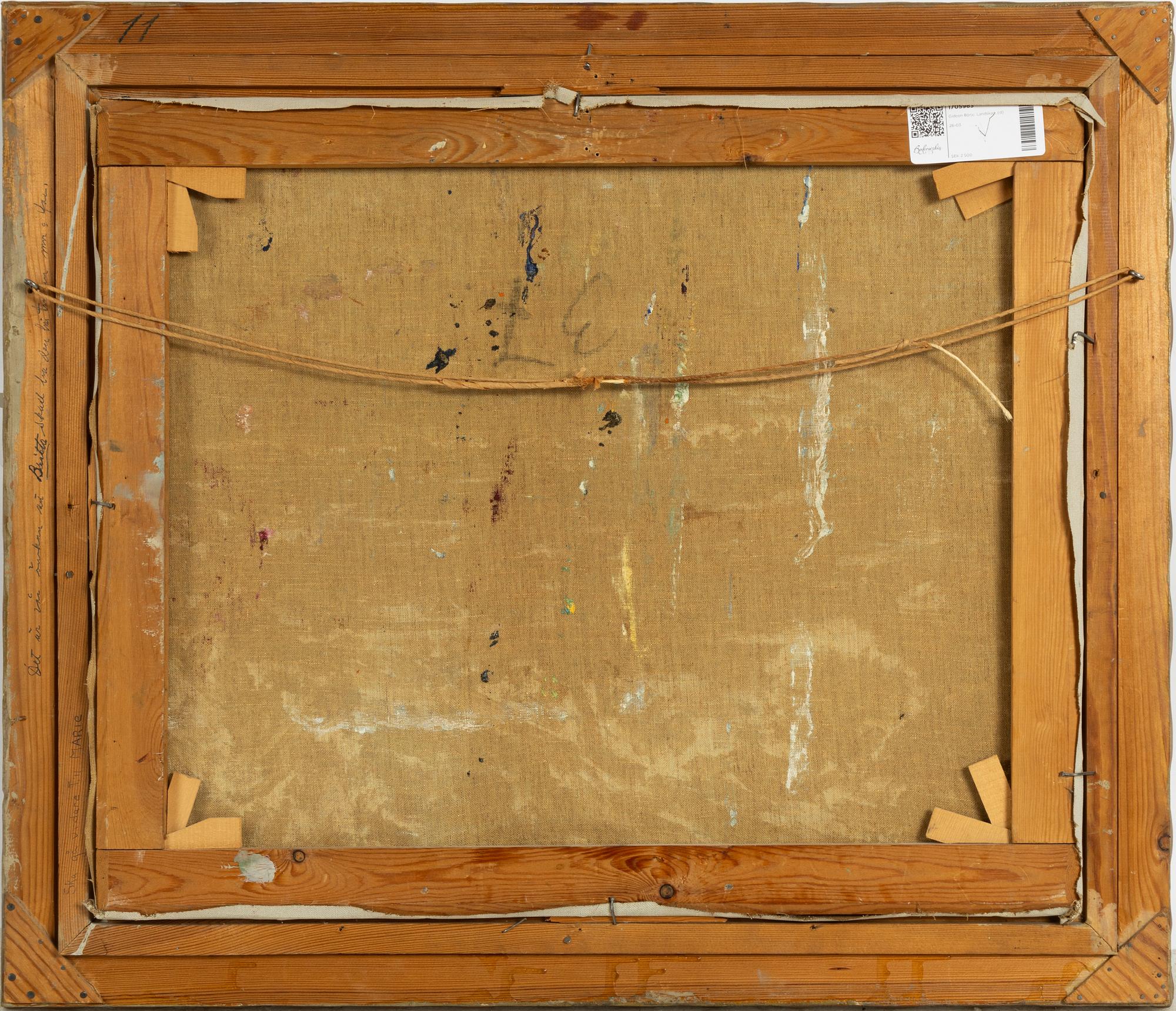 Gideon Börje, landskap.