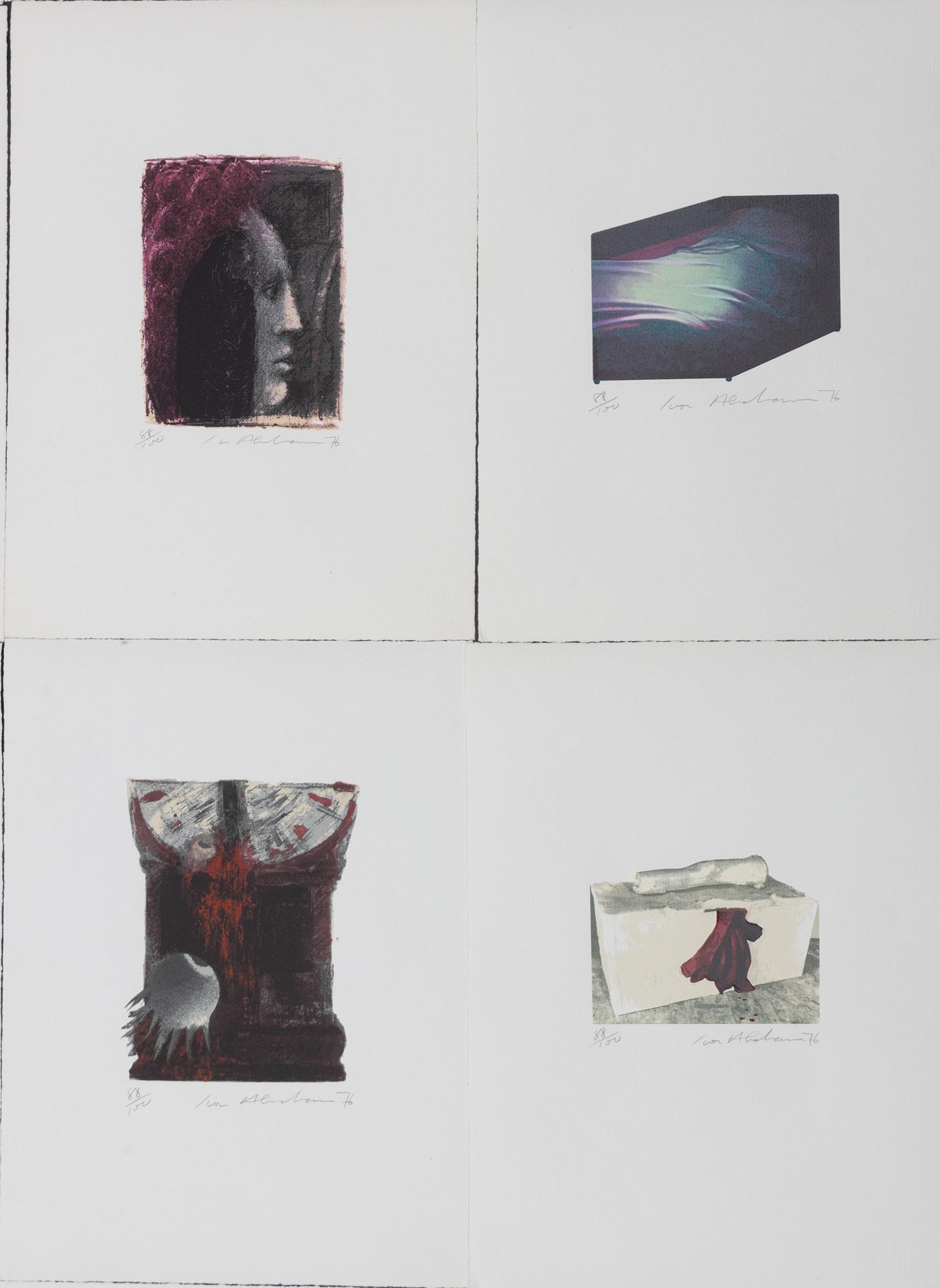 Ivor Abrahams, "E.A. Poe. Tales and Poems", 20 färgserigrafier, 1976.