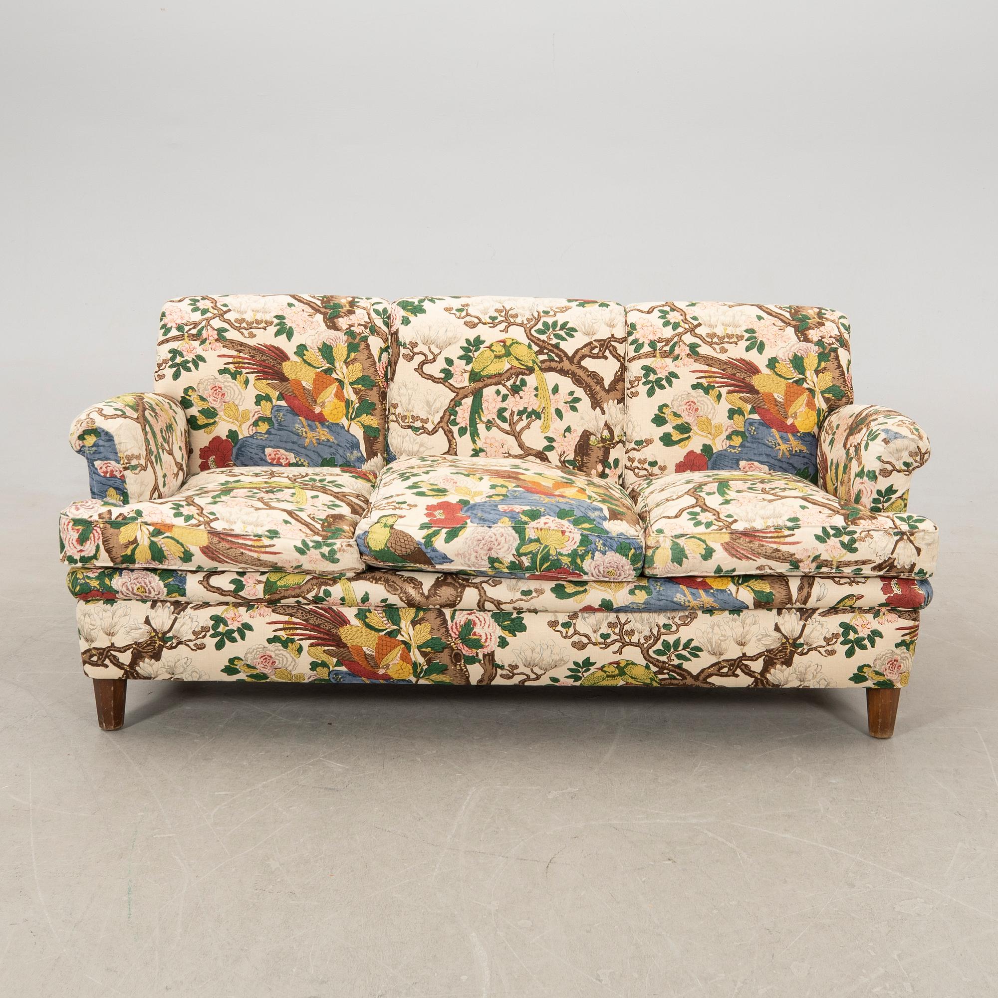 Josef Frank, sofa model 568 for the company Svenskt Tenn, later part of the 20th century.