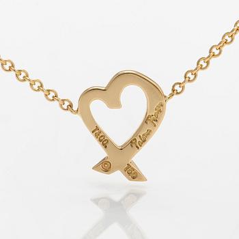 Tiffany & Co, an 18K gold necklace, 'Loving Heart', by Paloma Picasso.