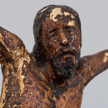 A 17th/18th century wooden crucifix.