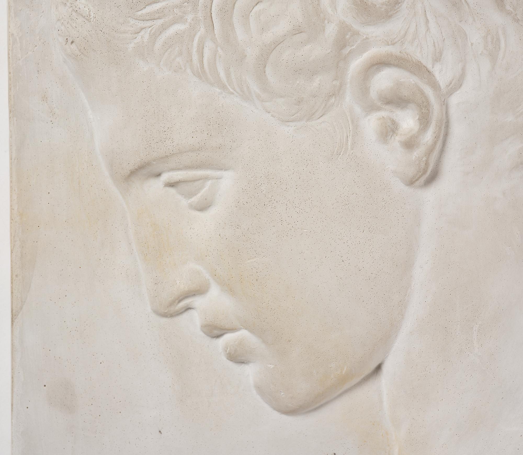 Leo Holmgren, Väggrelief, Manspoträtt.