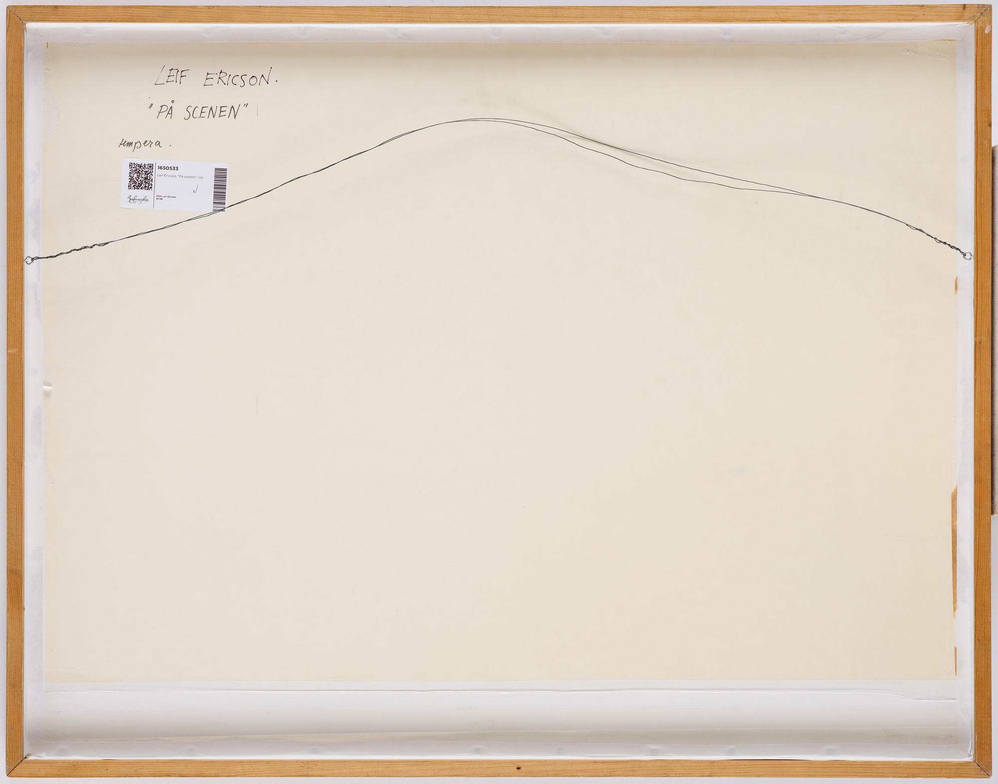 Leif Ericson, "På scenen".