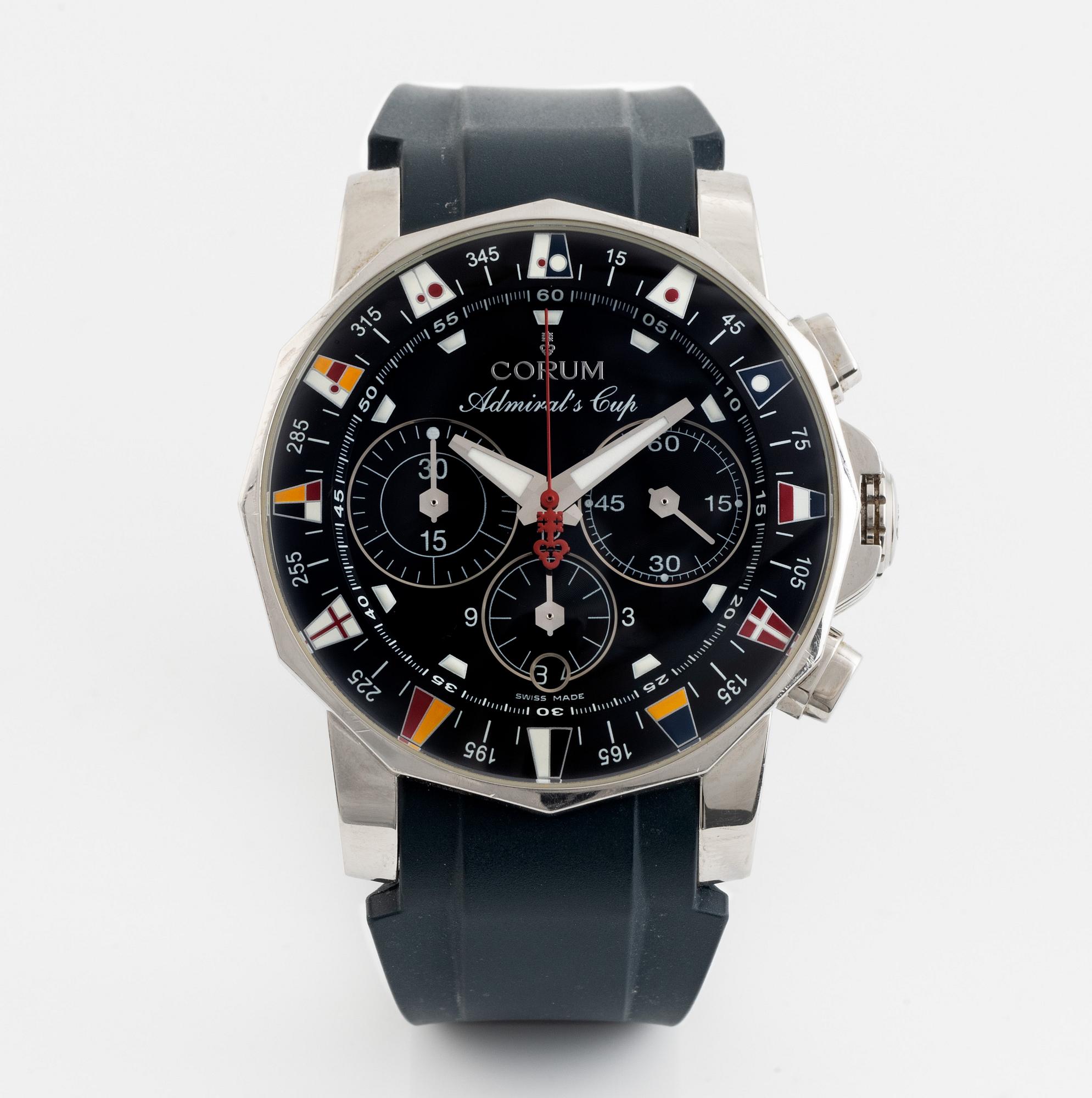 Corum, Admirals Cup, kronograf, 44 mm.